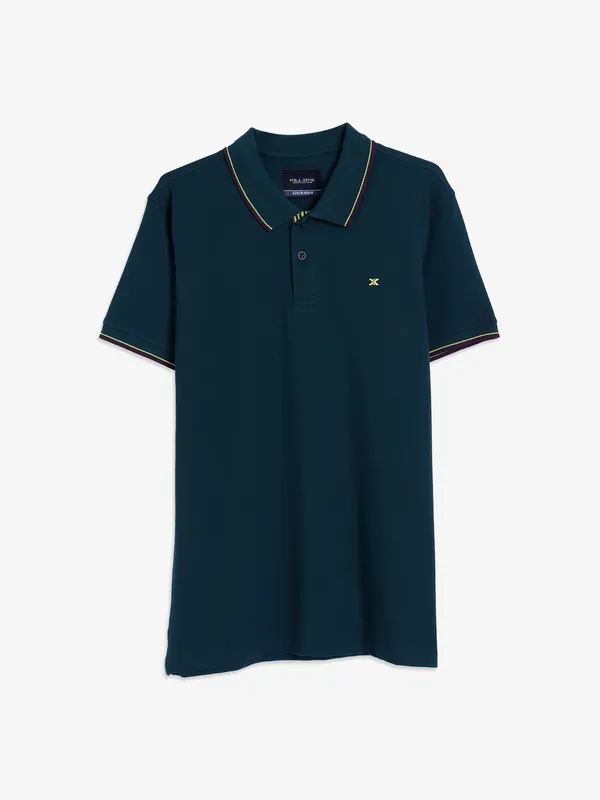 Killer bottle green plain cotton t shirt