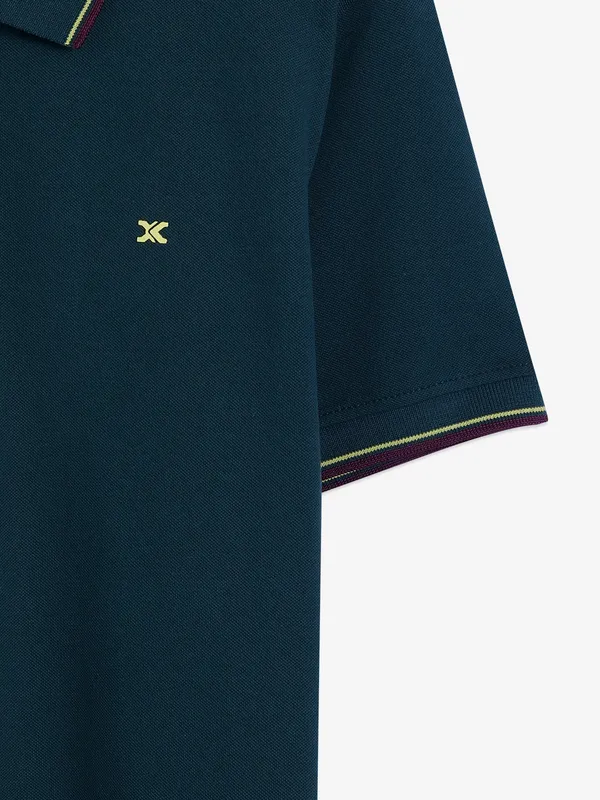 Killer bottle green plain cotton t shirt