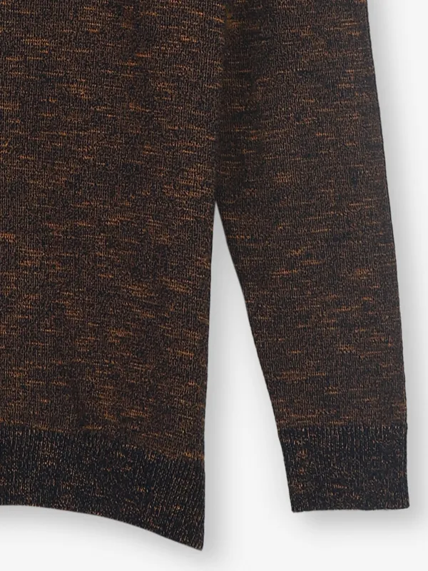 KILLER brown printed cotton t-shirt