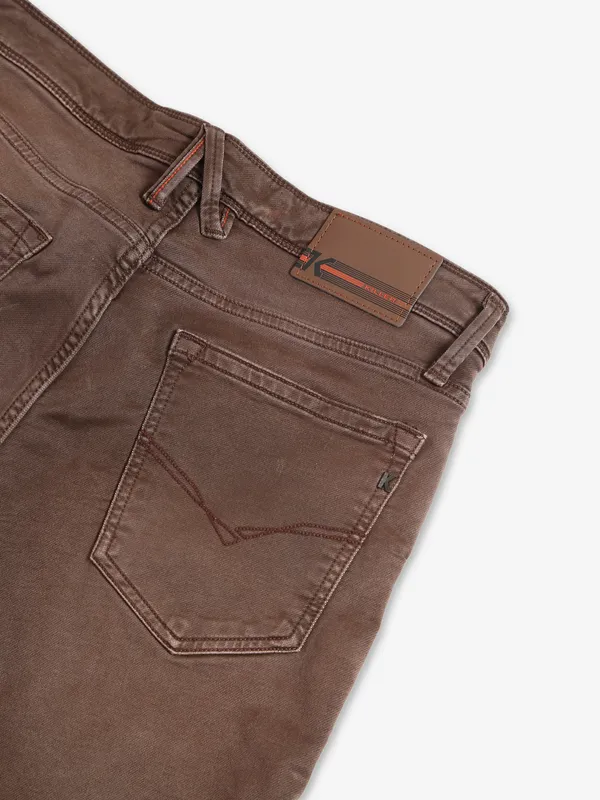 Killer brown washed skinny jeans