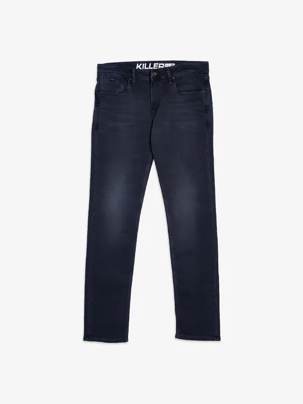 Killer charcoal grey washed slim fit jeans