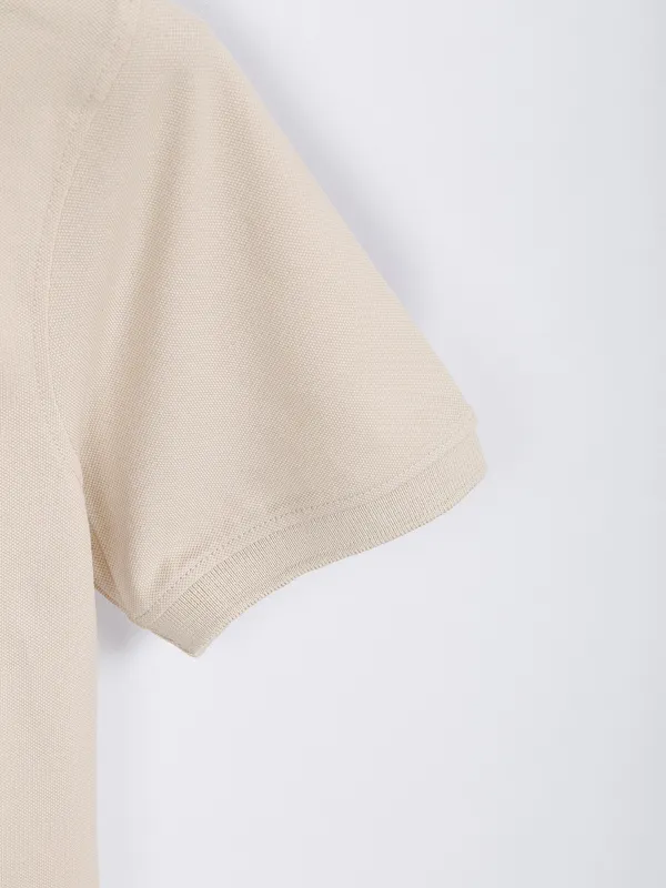 Killer cotton beige plain t shirt