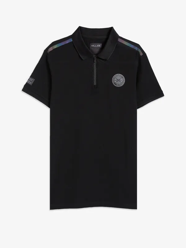 Killer cotton black polo t shirt