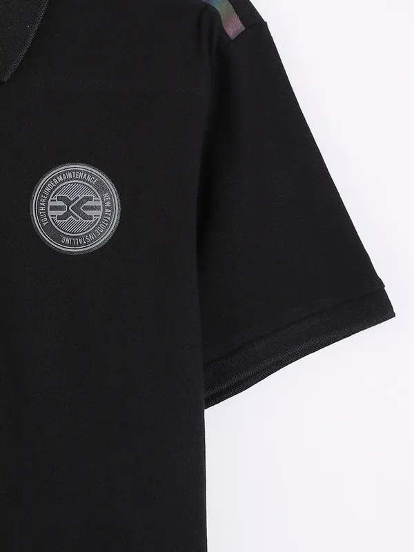 Killer cotton black polo t shirt