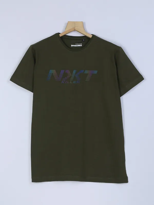 Killer cotton military green t shirt