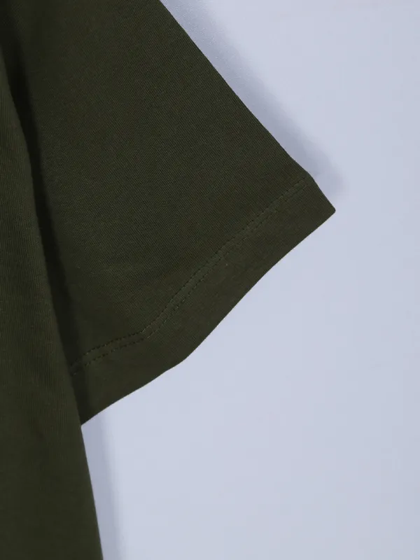 Killer cotton military green t shirt