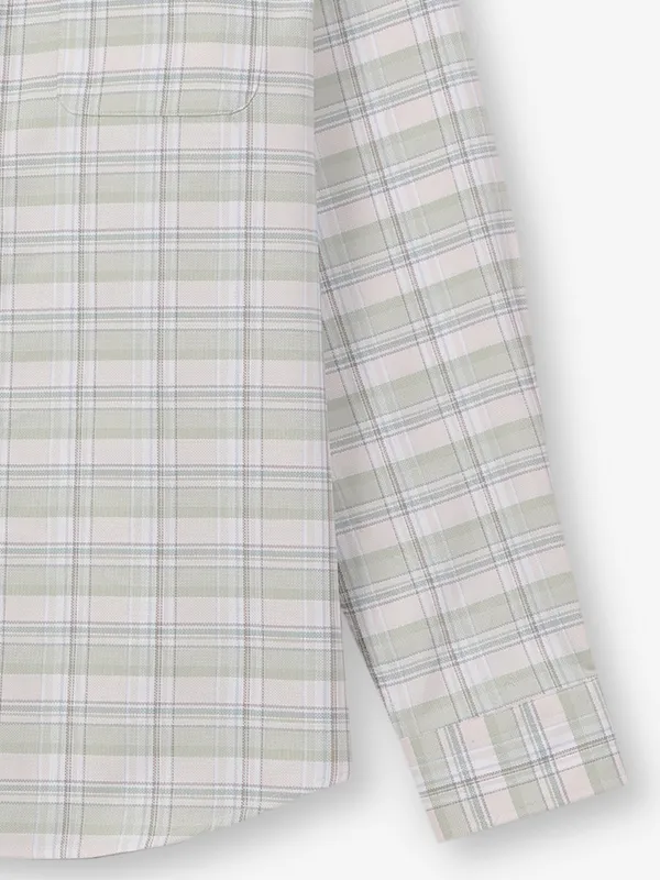 KILLER cotton pista green checks shirt