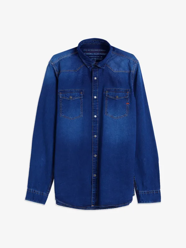 Killer dark blue denim shirt