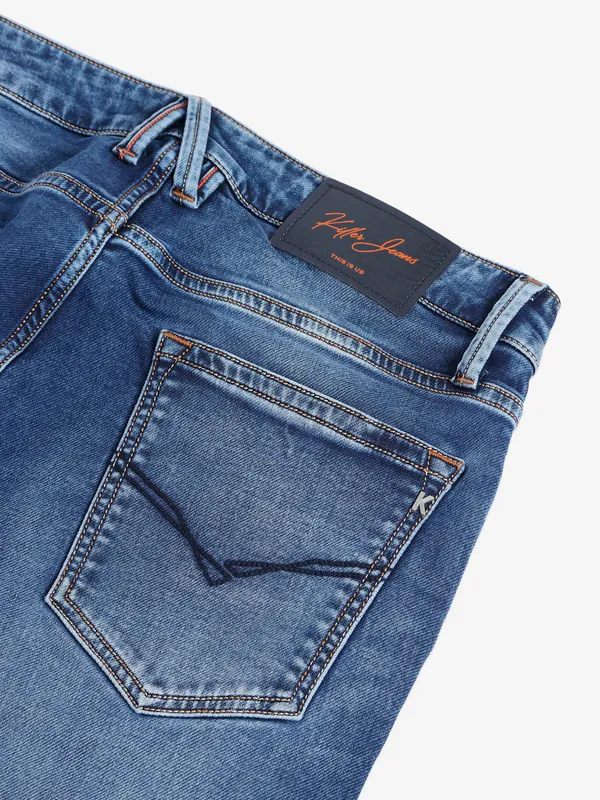 Killer dark blue skinny washed jeans