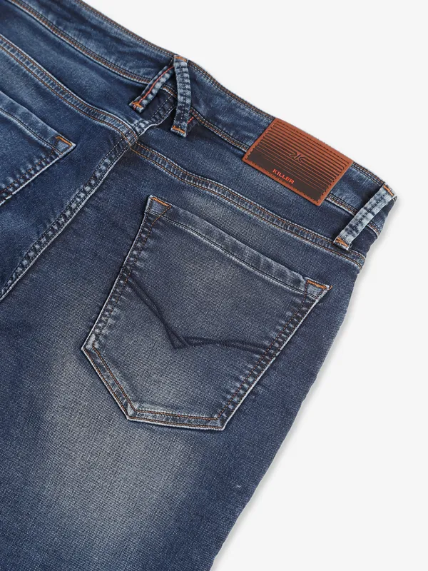 Killer dark blue washed skinny jeans