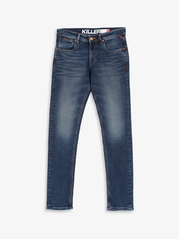 Killer dark blue washed skinny jeans