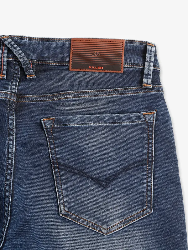 Killer dark blue washed skinny jeans