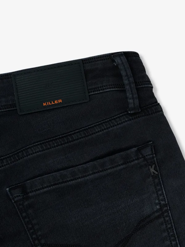 Killer dark grey washed skinny fit jeans