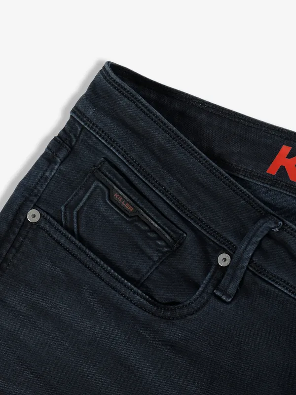 Killer dark grey washed skinny fit jeans