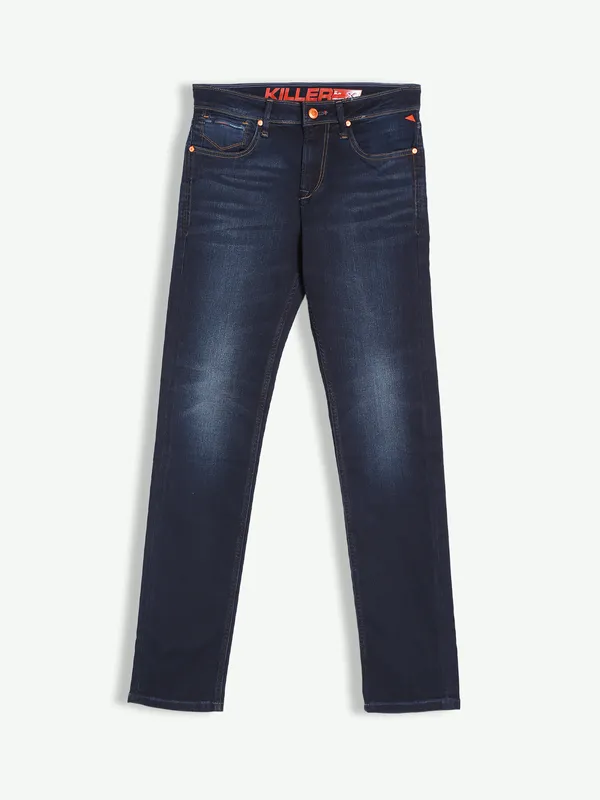 Killer dark navy washed slim fit jeans