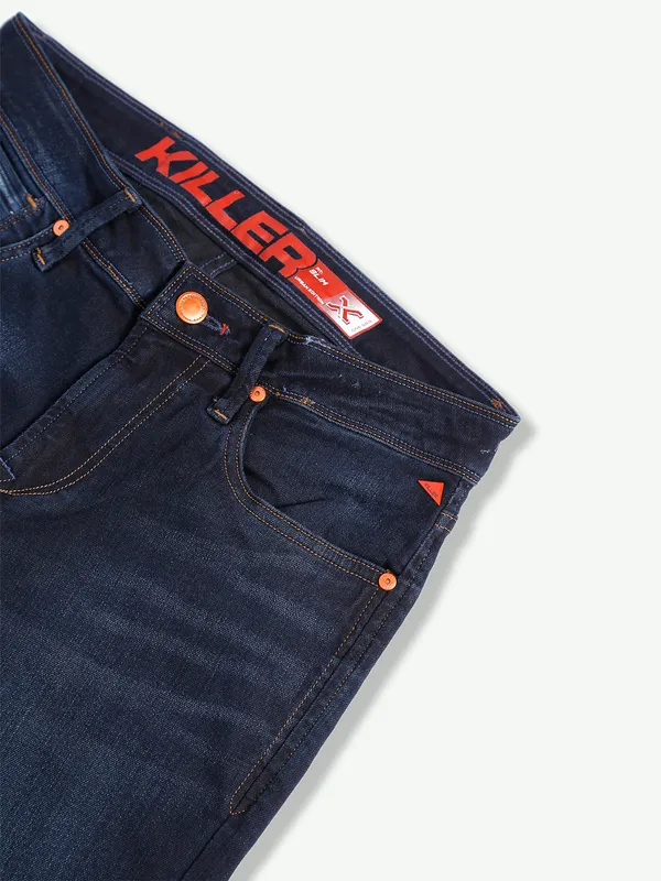 Killer dark navy washed slim fit jeans