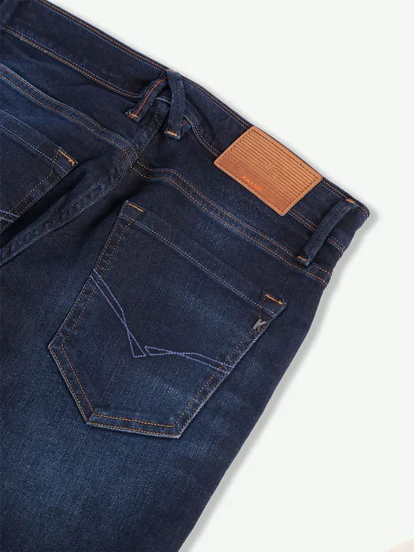 Killer dark navy washed slim fit jeans