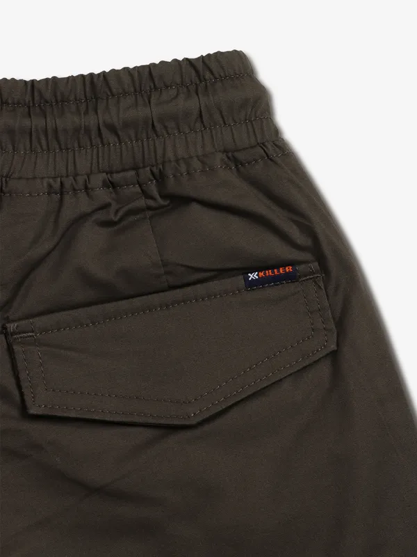 KILLER dark olive cargo jeans