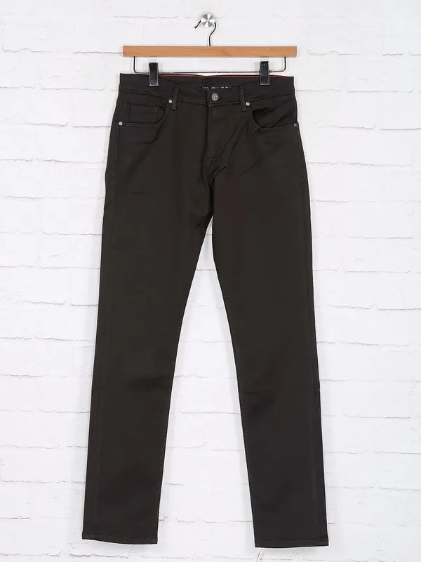 Killer dark olive slim fit jeans