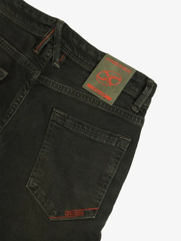 KILLER dark olive solid slim fit jeans