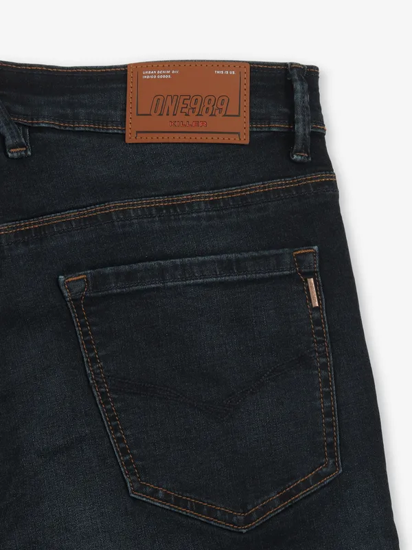 KILLER denim slim fit black jeans