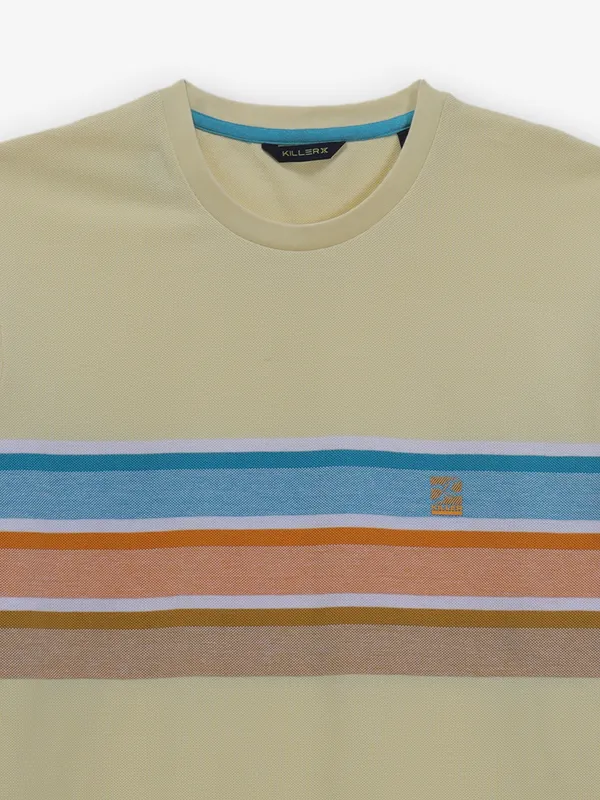 KILLER dusty yellow cotton t-shirt