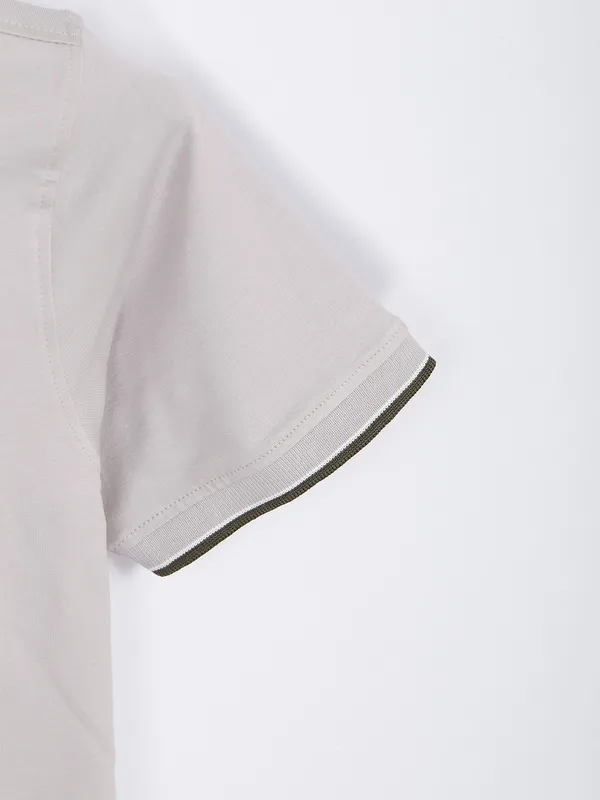 Killer grey cotton plain t shirt
