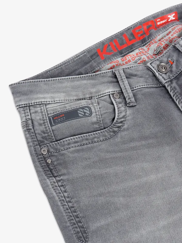 Killer grey skinny washed jeans
