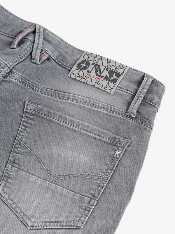 Killer grey skinny washed jeans