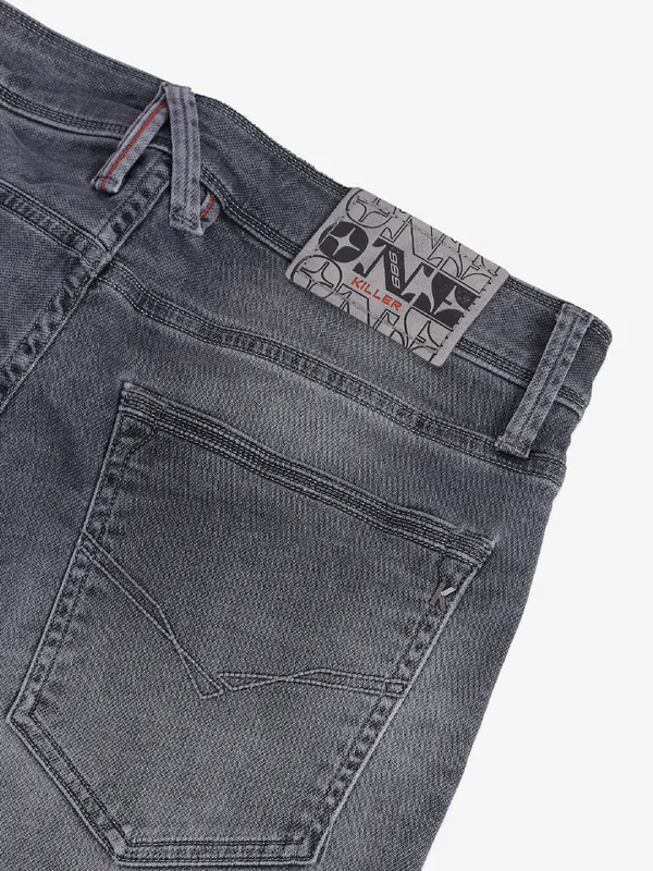 Killer grey slim fit washed jeans
