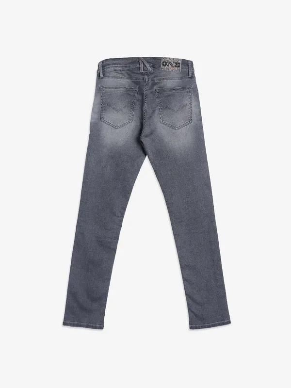 Killer grey slim fit washed jeans