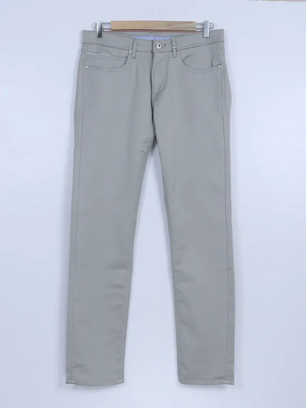 Killer grey solid cotton trouser