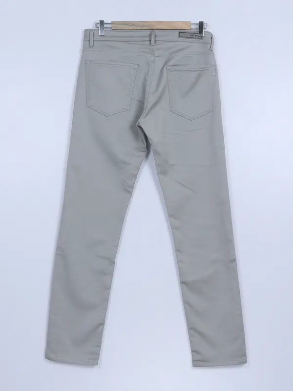 Killer grey solid cotton trouser