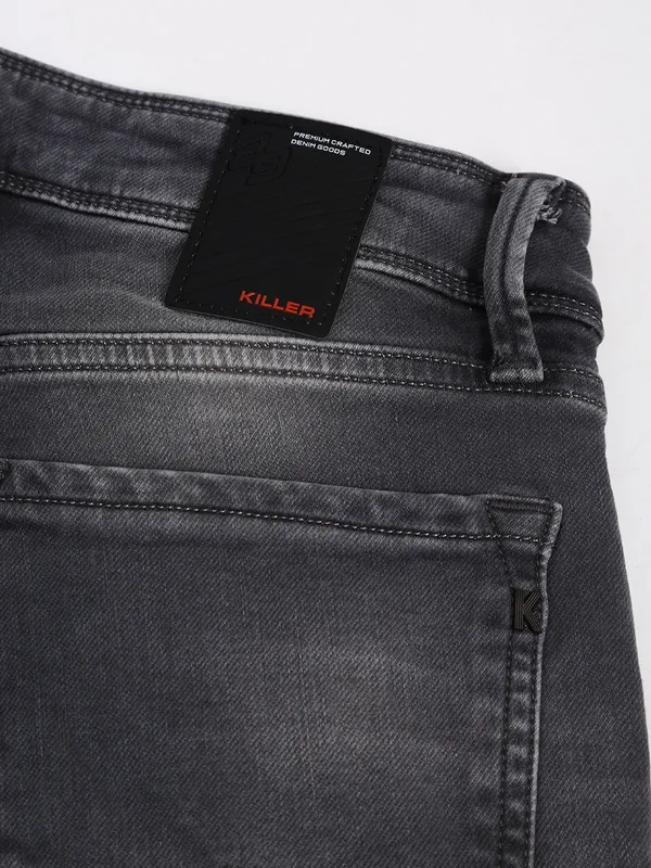 Killer grey washed slim fit jeans