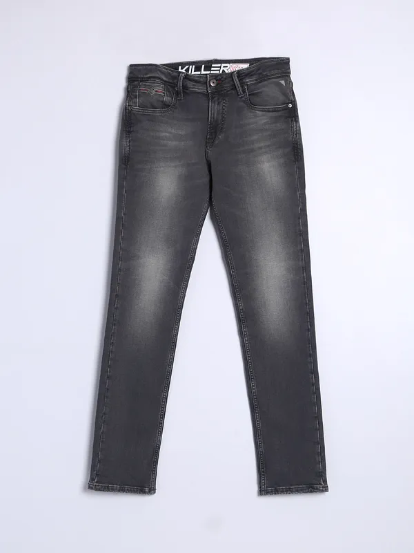 Killer grey washed slim fit jeans