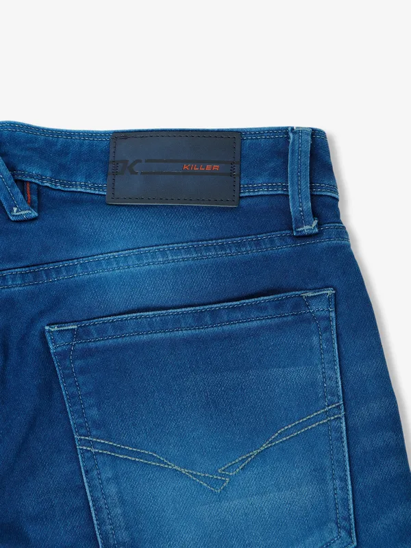 Killer ink blue washed ankle fit jeans