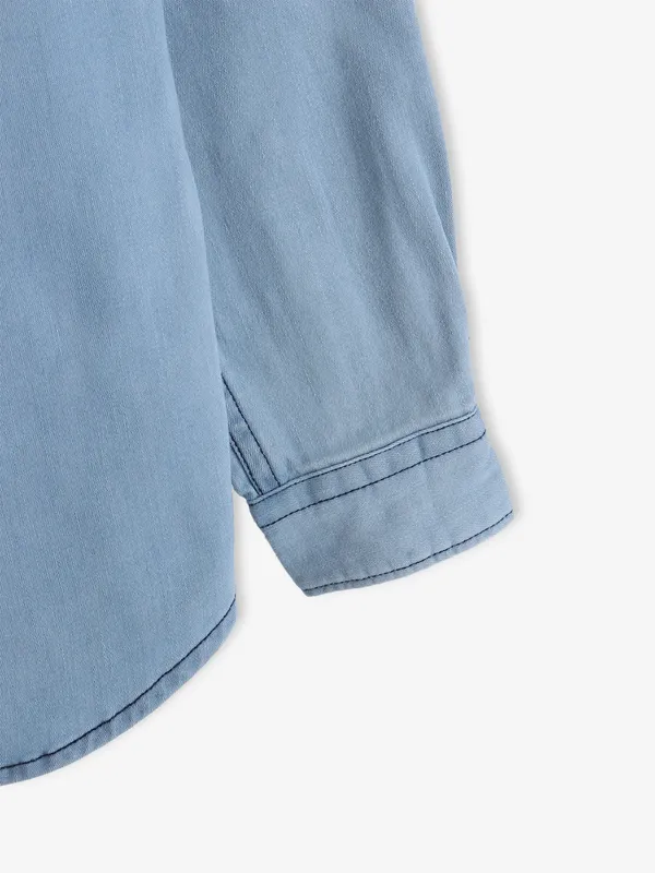 KILLER light blue cotton shirt