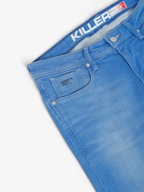 Killer light blue washed ankle fit jeans