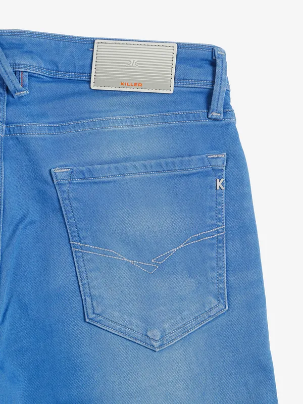 Killer light blue washed ankle fit jeans