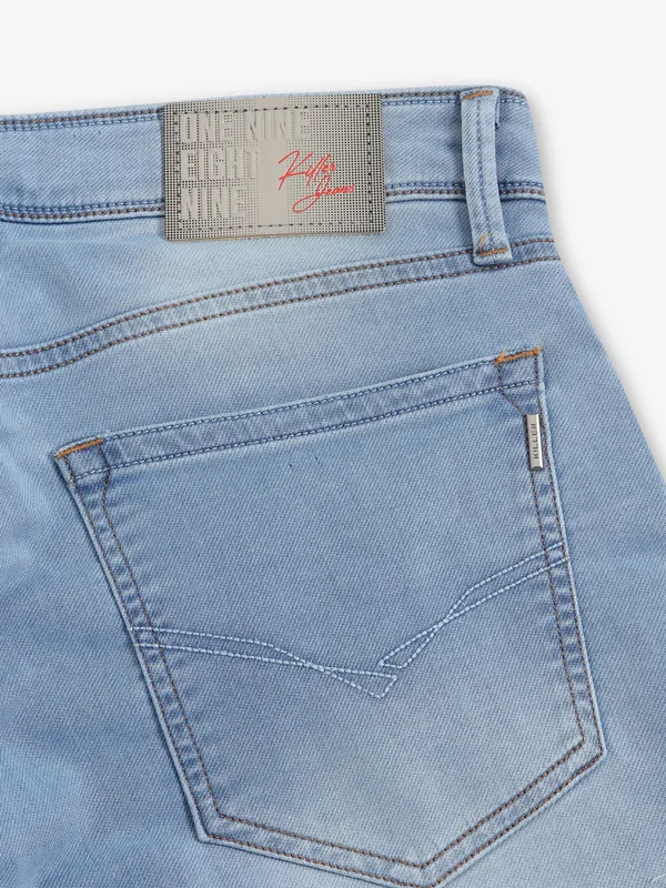 KILLER light blue washed denim slim fit jeans