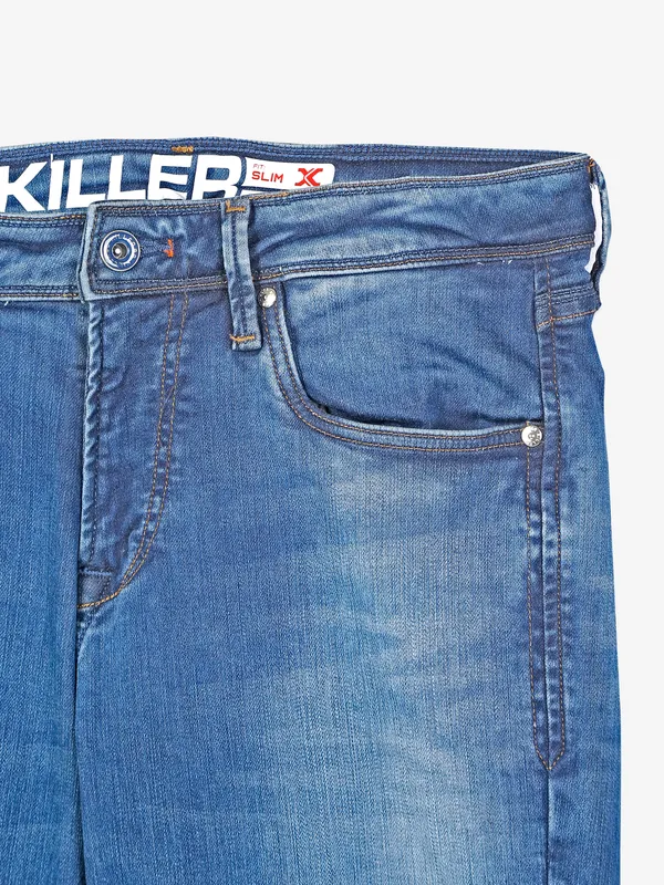 Killer light blue washed slim fit jeans