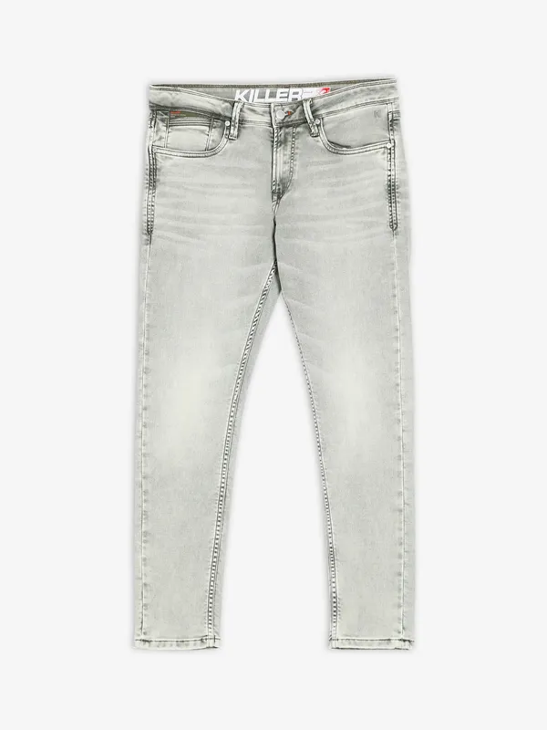 Killer light grey ankle fit jeans