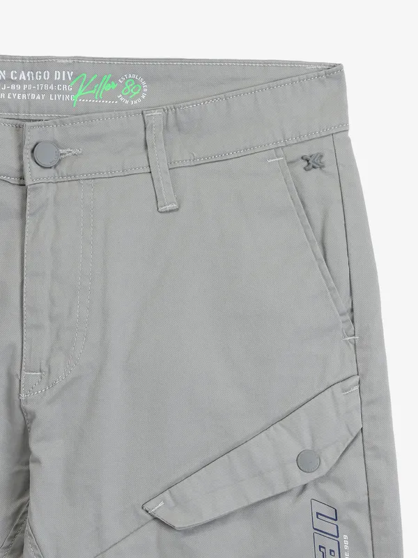KILLER light grey cargo jeans
