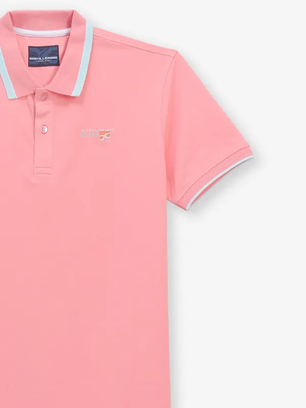 KILLER light pink cotton t-shirt