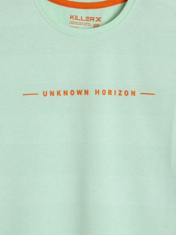 KILLER mint green cotton t-shirt