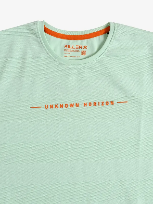 KILLER mint green cotton t-shirt