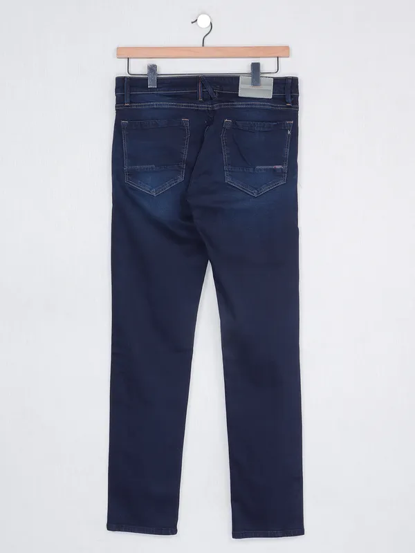 Killer navy casual washed slim fit denim jeans