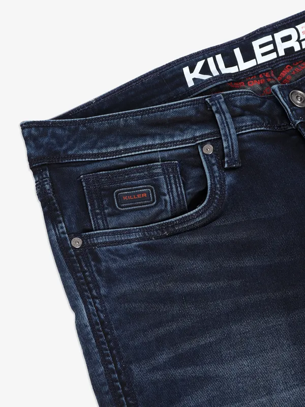 Killer navy skinny washed jeans