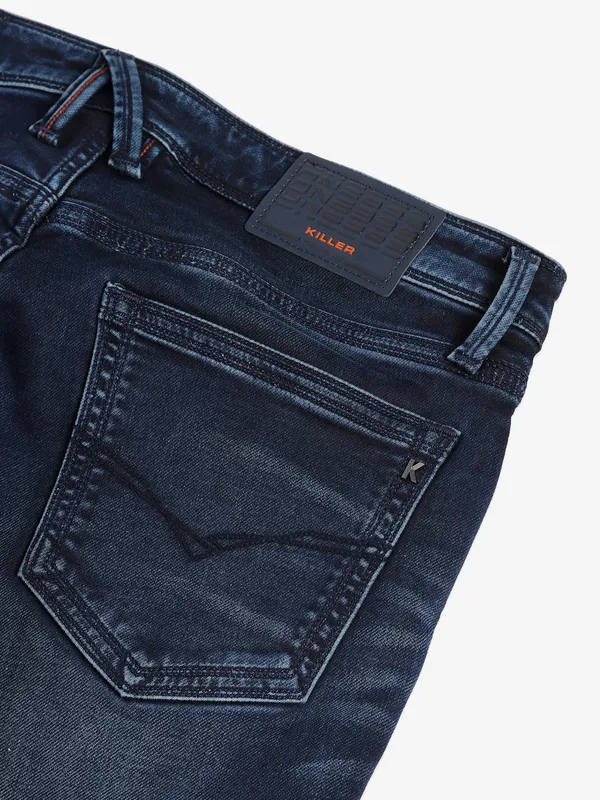 Killer navy skinny washed jeans