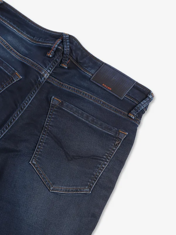 Killer navy slim fit washed jeans